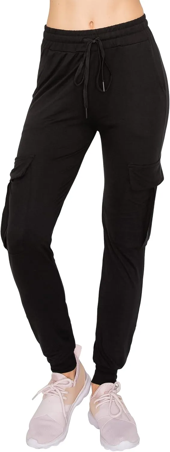 ALWAYS Cargo Jogger Pants for Women - Super Soft Casual Lounge Sweatpants