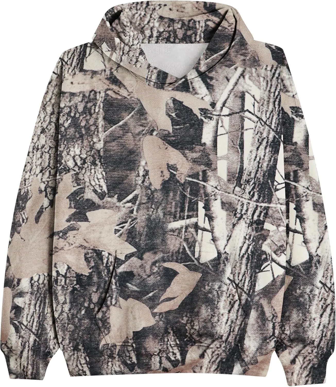 Camo Hoodie For Women Oversized Long Sleeve Drop Shoulder Fleece Hooded Sweatshirt Pullover With Pocket Outfits