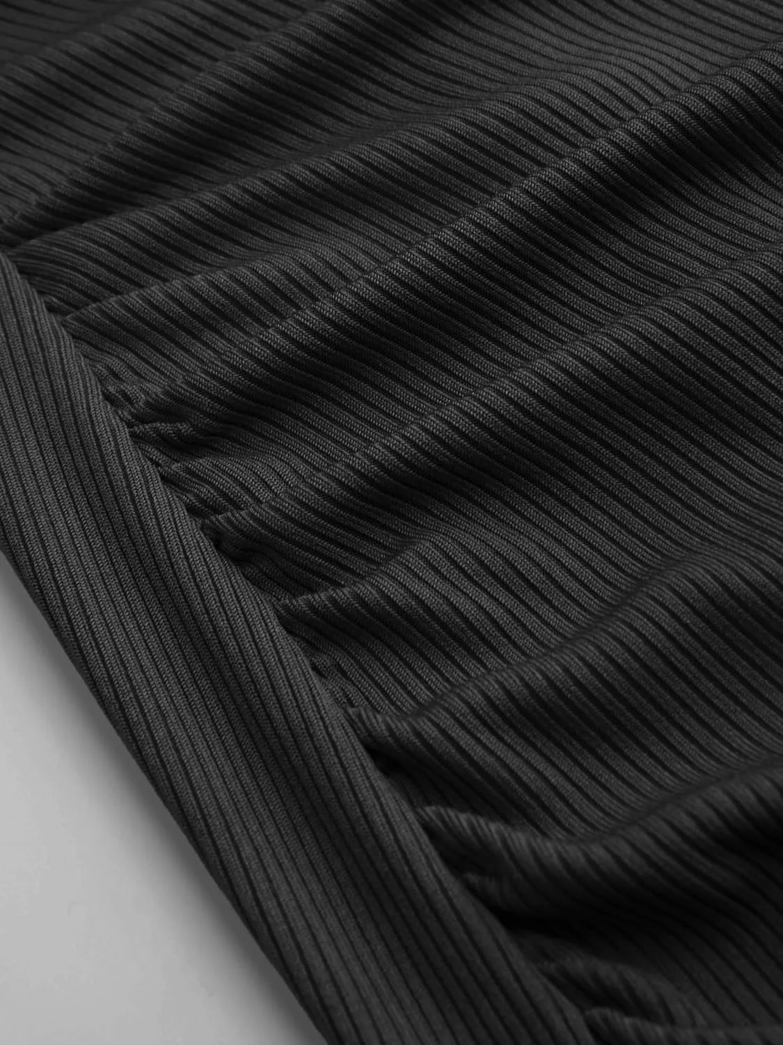 CIDER Long Sleeve Dress for Women High Neck Ribbed Knit Bodycon Ruched Midi Dress Cocktail Party Sweater Solid Dress