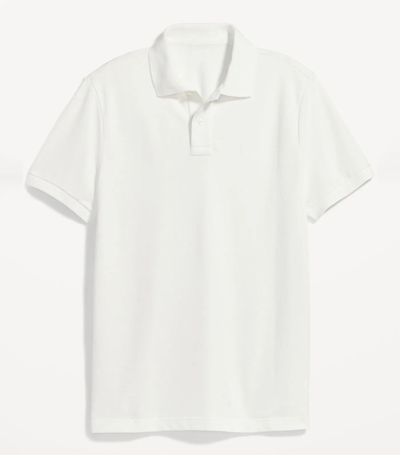 Classic Fit Pique Polo for Men Calla Lily White