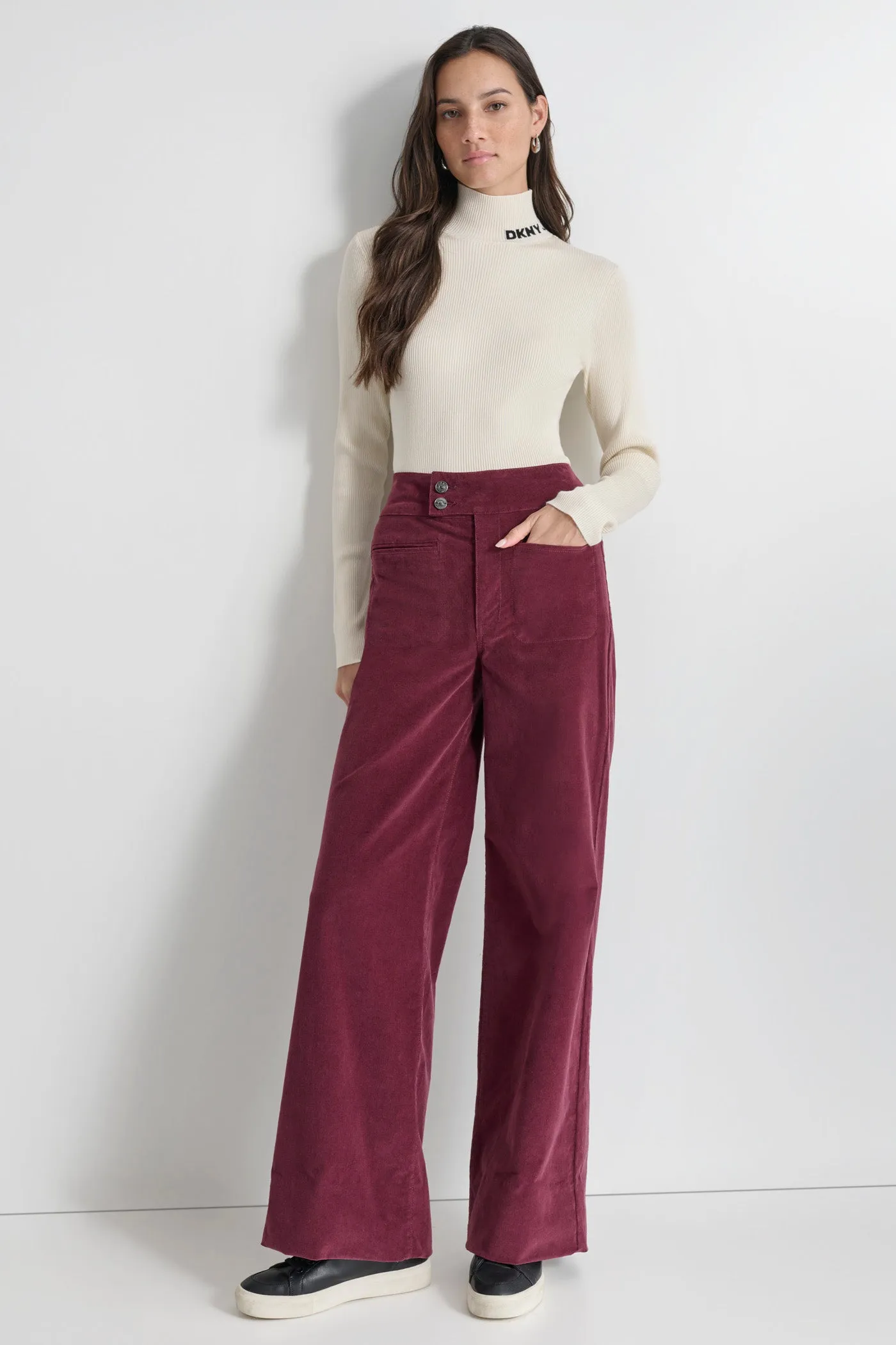 CORDUROY WIDE LEG PANT