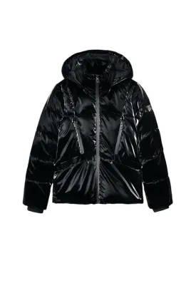 Down jacket Desigual padded_flam Black