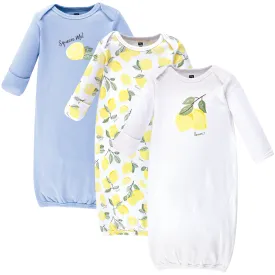 Hudson Baby Cotton Gowns, Lemon