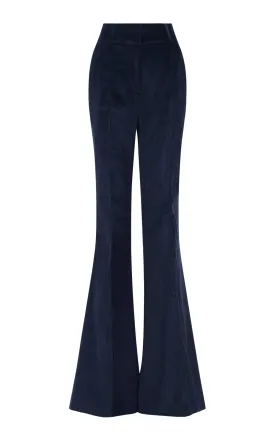 Ianthe Flare Pant in Dark Navy Sea Island Cotton Corduroy