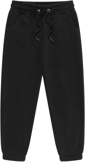 Kids Boys Jogger Pants Toddler Boys' Drawstring Elastic Waist Cotton Solid Pants Casual Sweatpants 1PCS Set