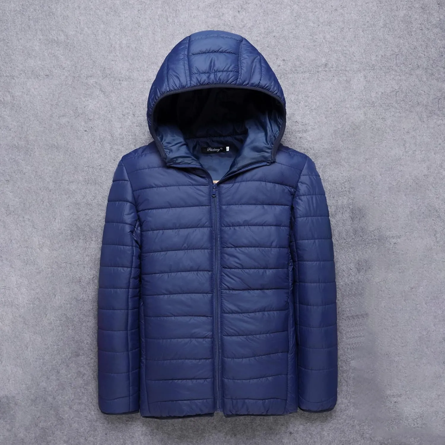Lightweight Puffer Jacket Men with Hood Zip up Padded Coat Winter Down Jackets Quilted Jacket Warm Outdoor Jacket
