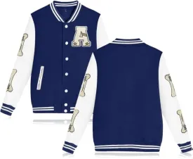 Mens Bomber Jackets Letterman Jacket Button Down Vintage Varsity Jackets Baseball Coat