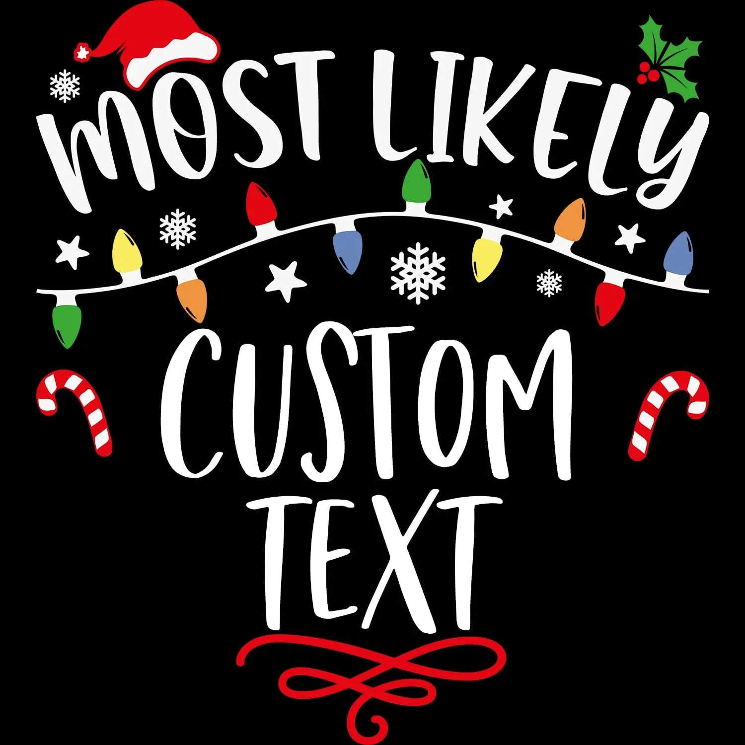 Most Likely to Christmas Shirts for Family, Xmas Party Members Gift, Family Matching Holiday T-Shirts, Funny Party