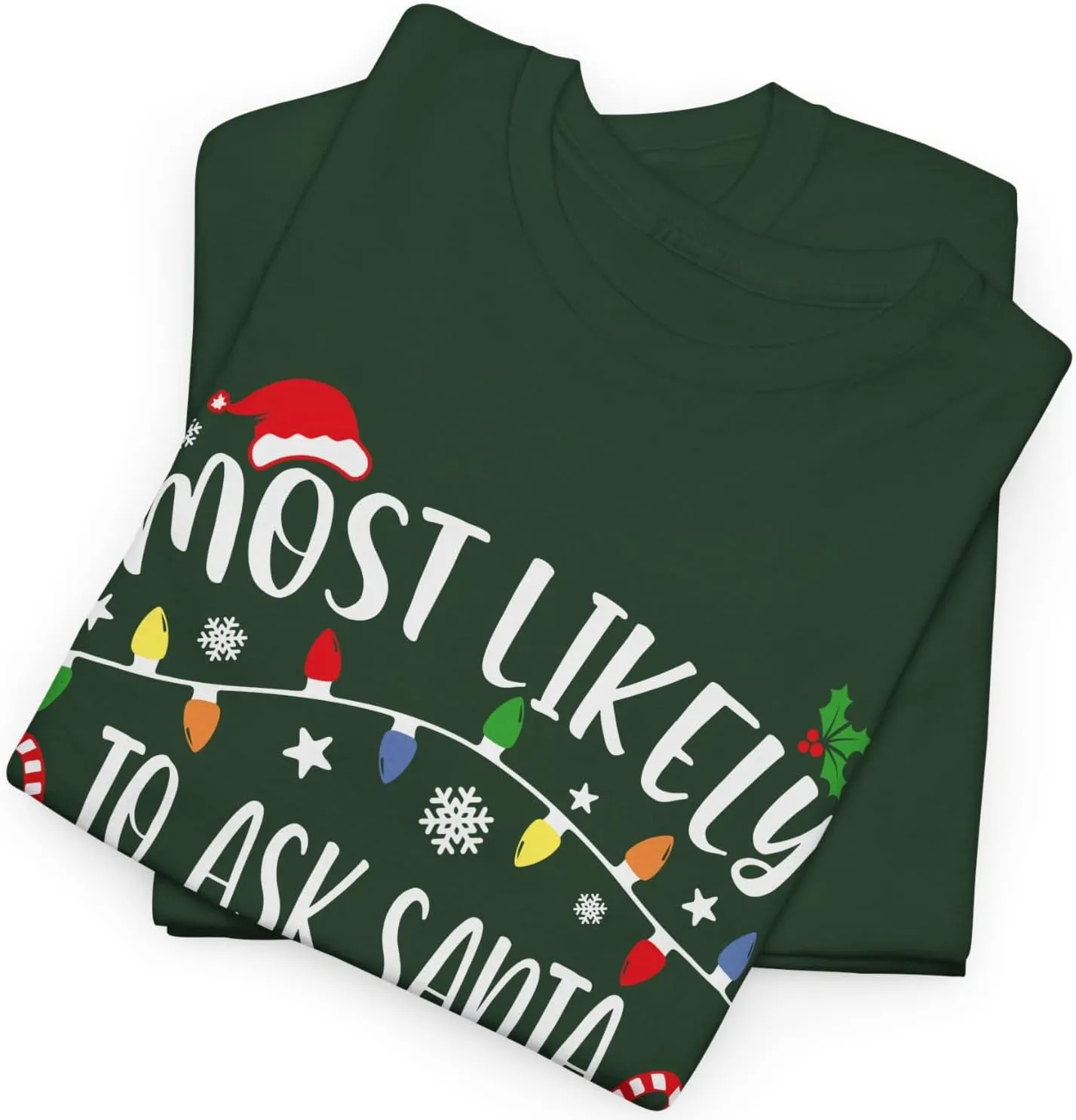 Most Likely to Christmas Shirts for Family, Xmas Party Members Gift, Family Matching Holiday T-Shirts, Funny Party