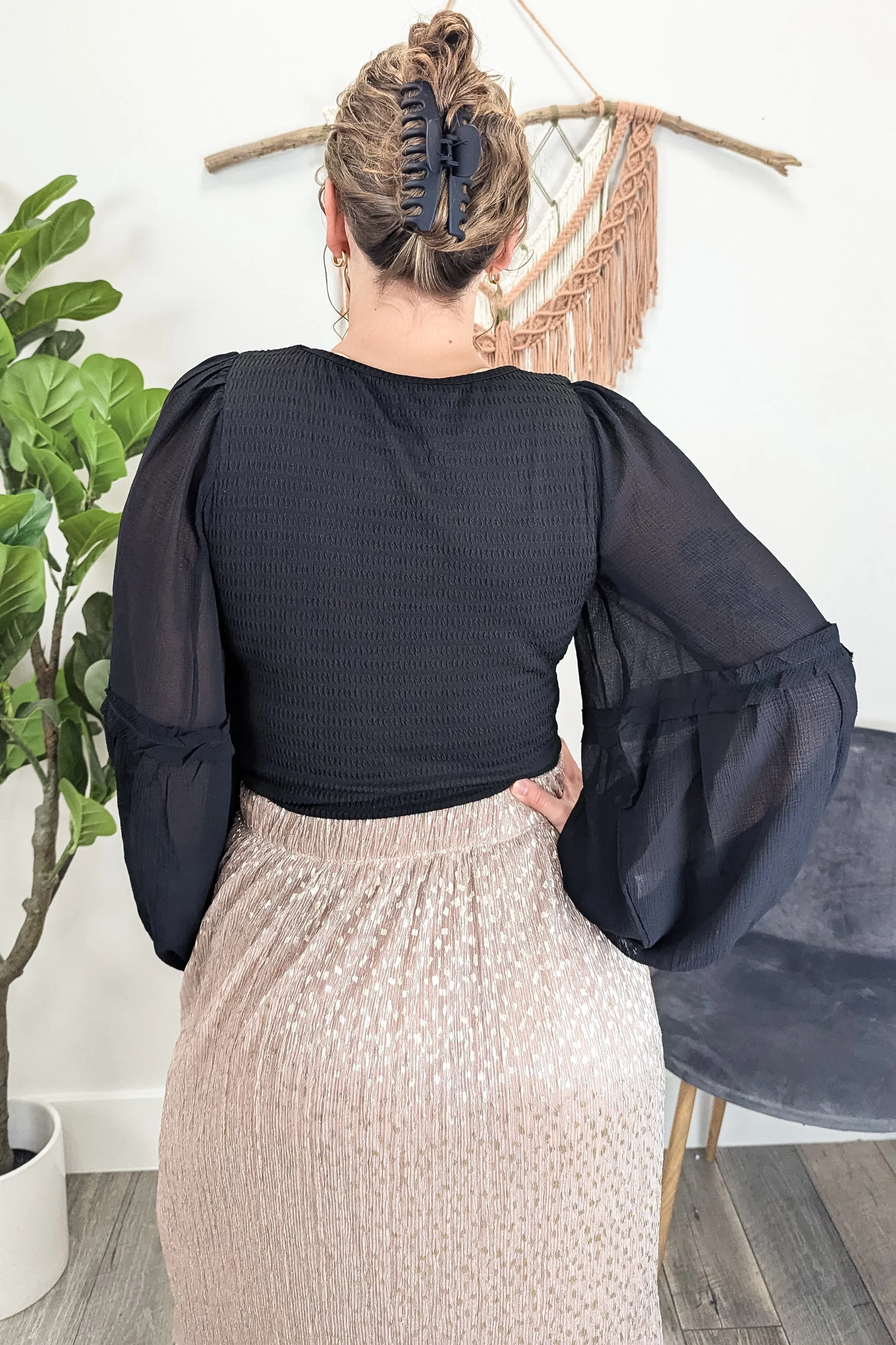 MT Chiffon Sleeve Blouse