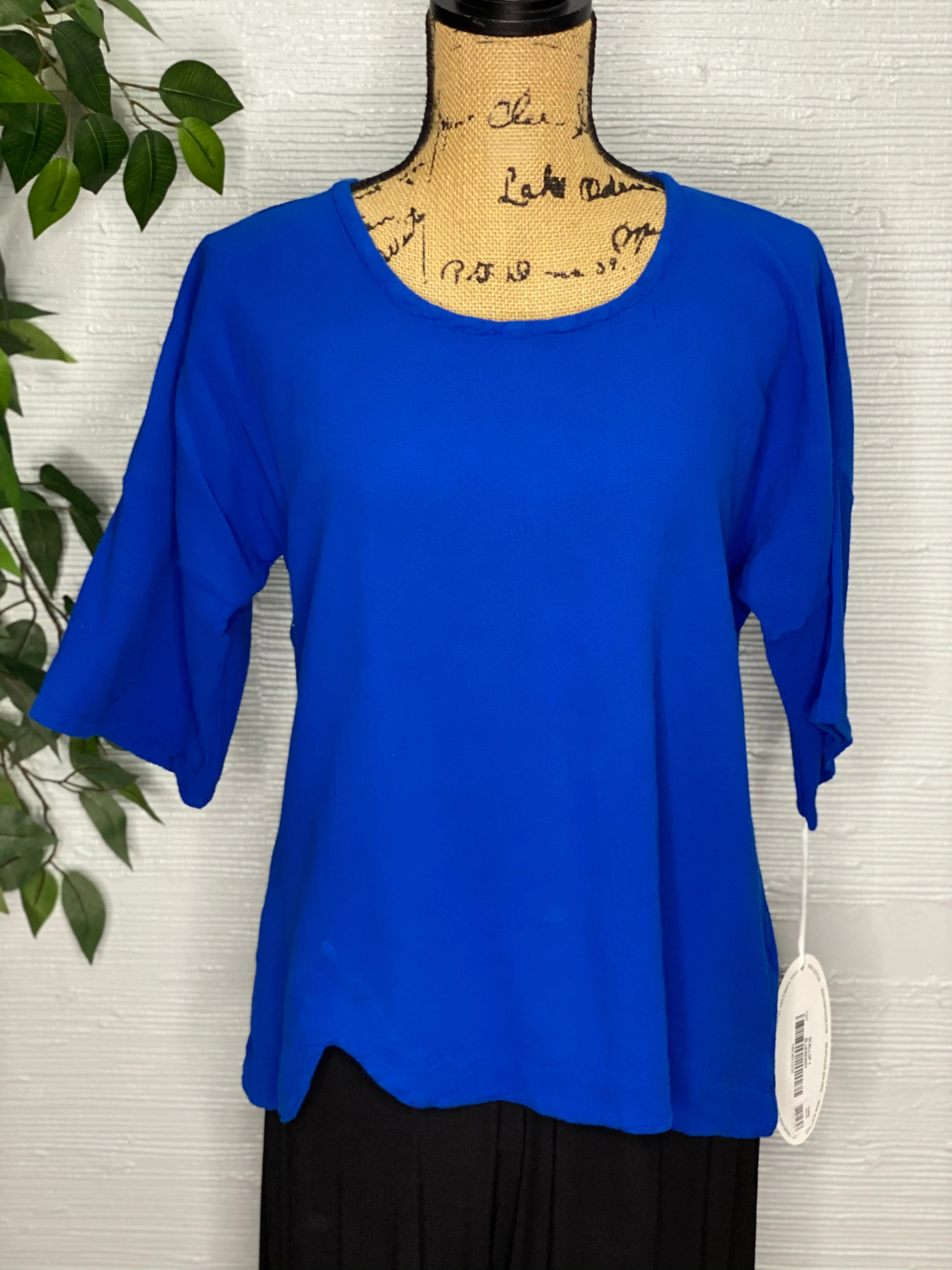 Oh My Gauze Scallop Top