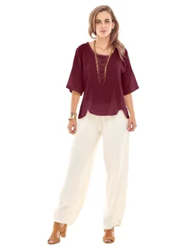 Oh My Gauze Scallop Top