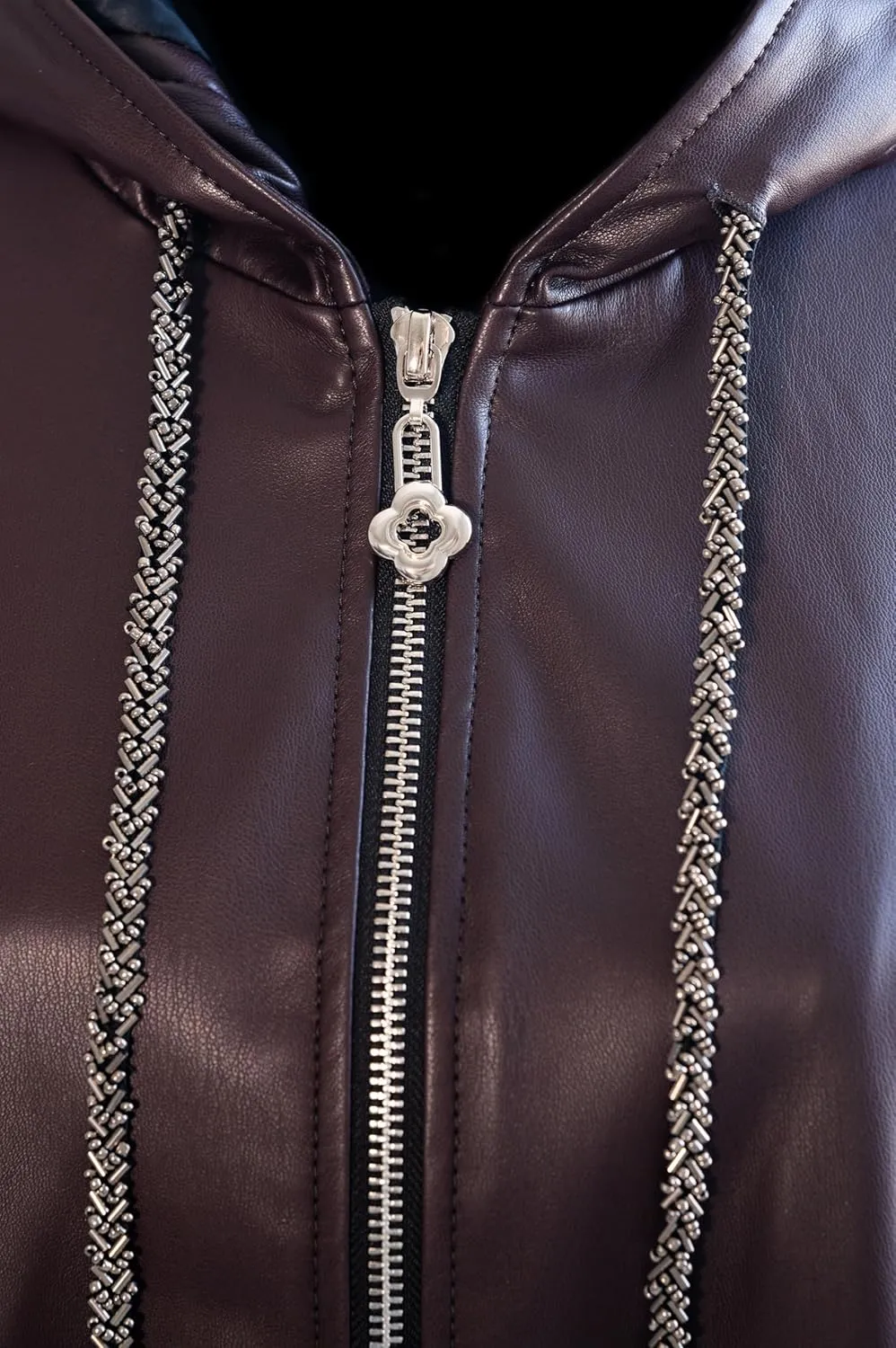 Oversized Hooded Faux Leather Jacket Women | Leather Jackets for Women 2025 |Trendy Fall Jackets