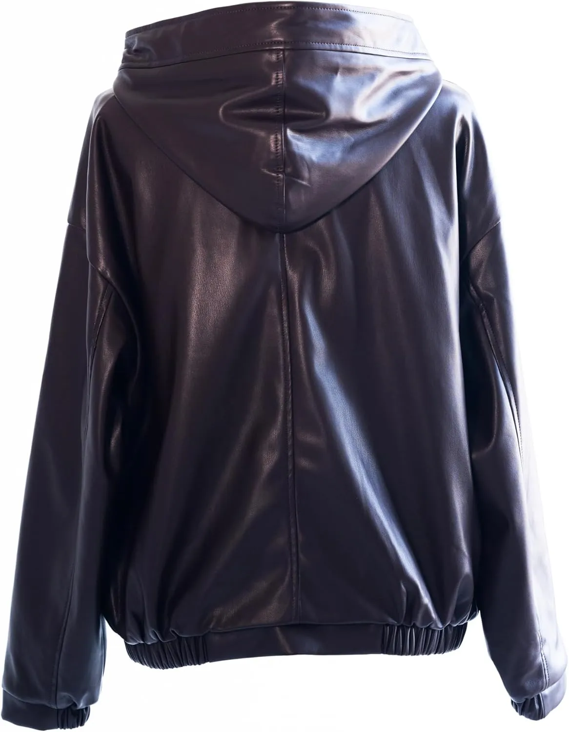 Oversized Hooded Faux Leather Jacket Women | Leather Jackets for Women 2025 |Trendy Fall Jackets