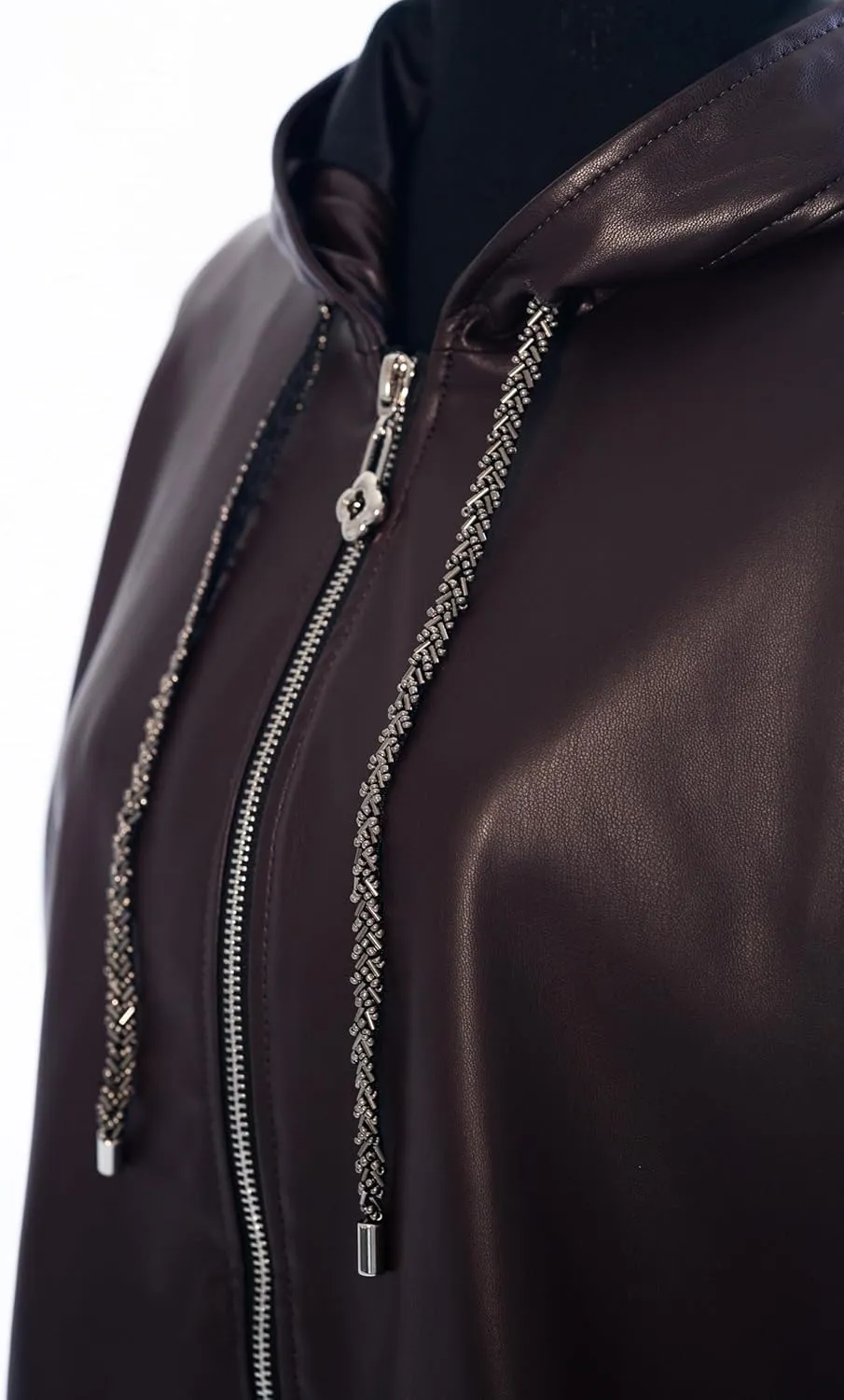 Oversized Hooded Faux Leather Jacket Women | Leather Jackets for Women 2025 |Trendy Fall Jackets