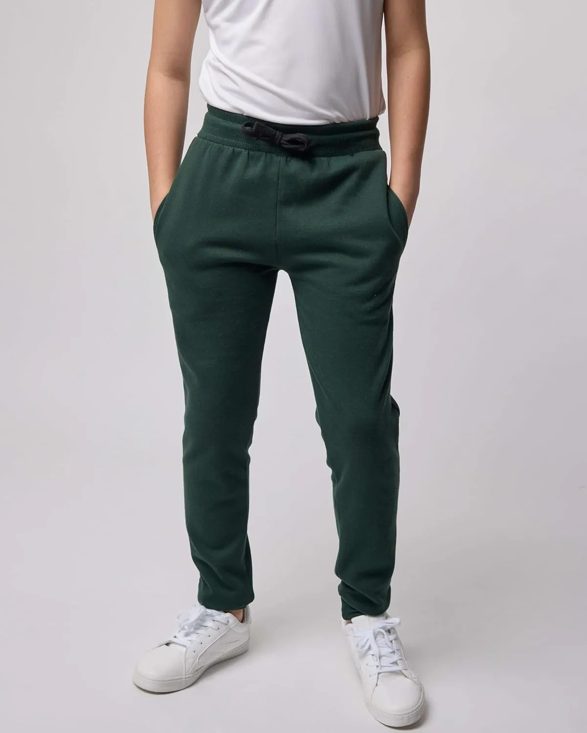 Real Essentials 3 Pack: Boys Cotton Active Fleece Jogger Sweatpants