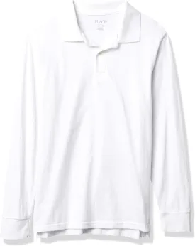 The Children's Place Boys' Long Sleeve Soft Jersey Knit Polo
