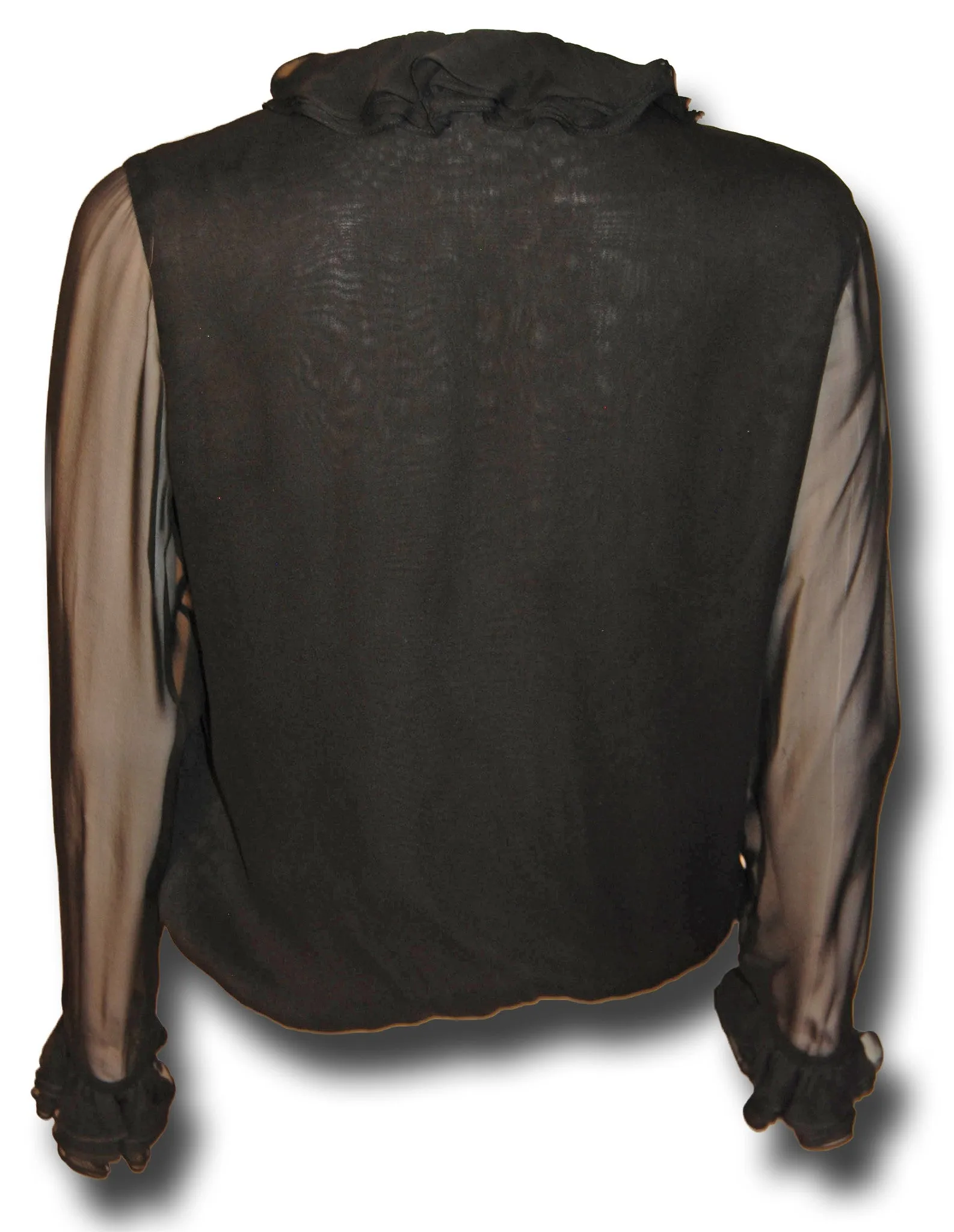 Tom Ford Gucci Chiffon Ruffle Blouse