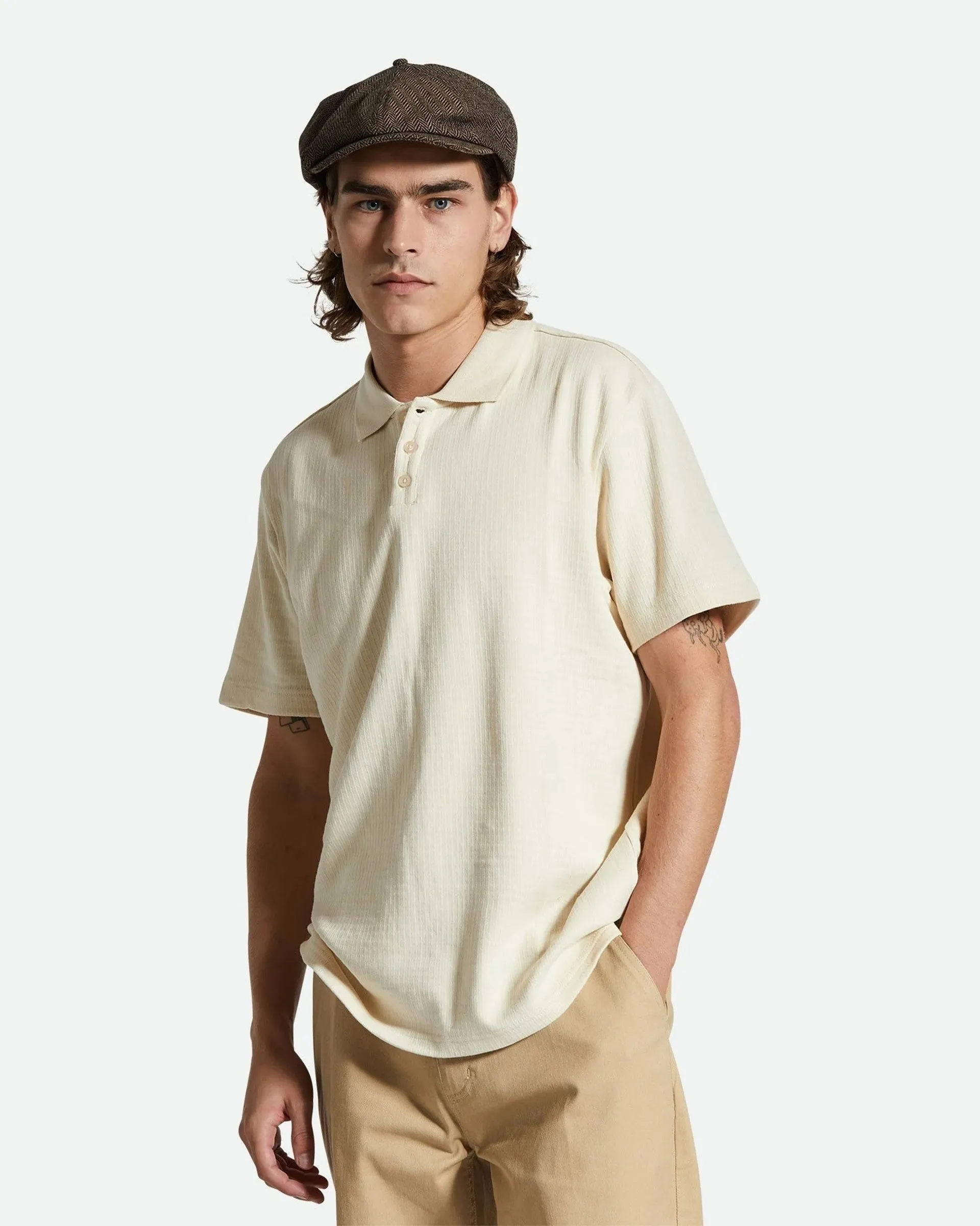 Waffle S/S Knit Polo