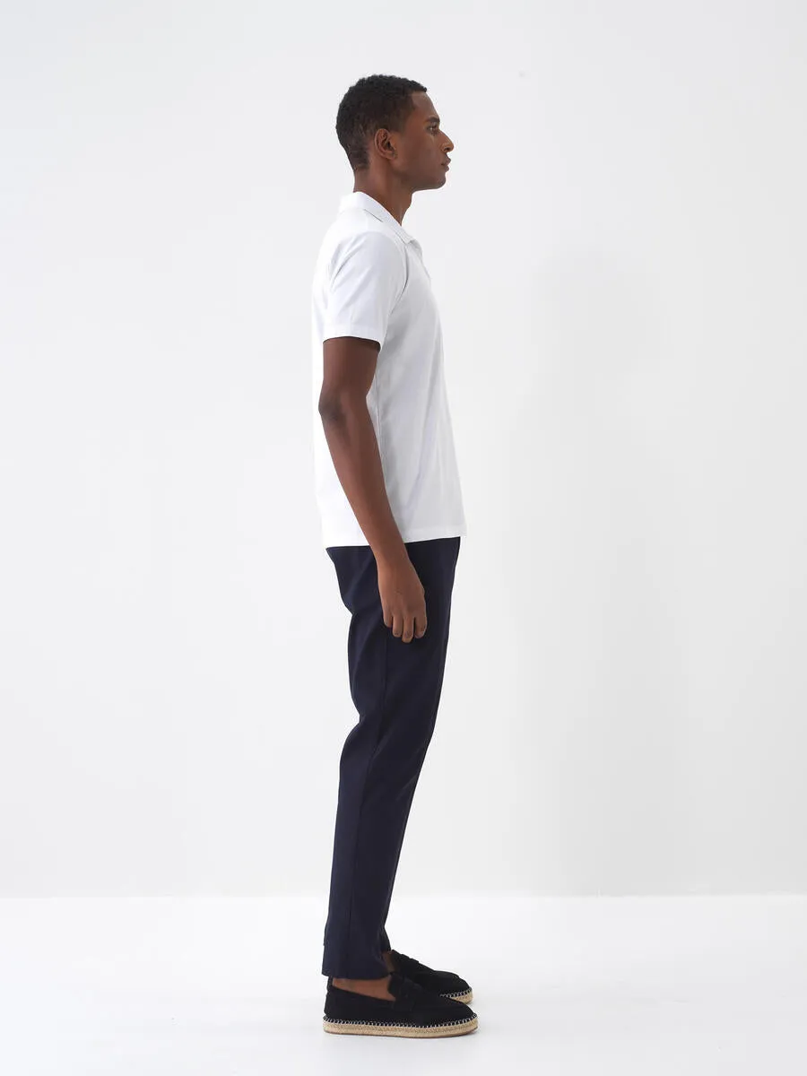 Xint White Polo With Pocket