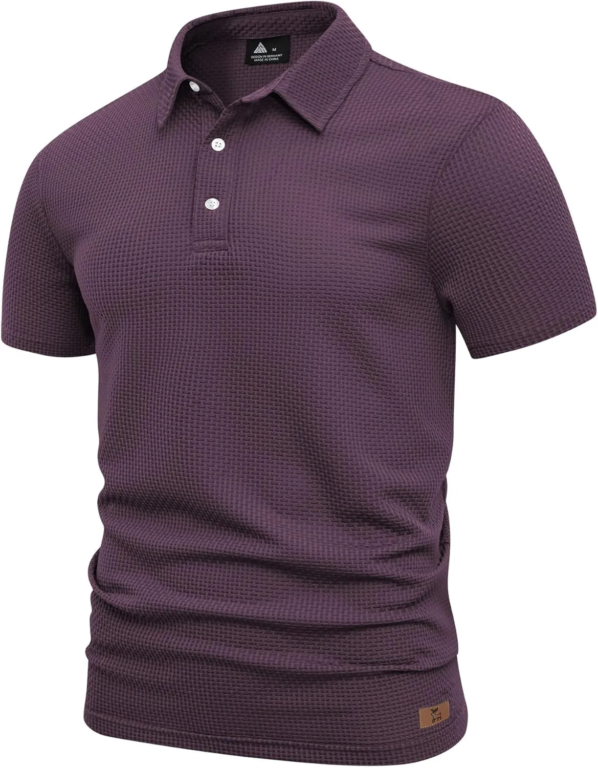 ZITY Mens Polo Shirts Short Sleeve Athletic Golf Polos Moisture Wicking Casual Polo Shirts for Men Jacquard Collared T Shirts