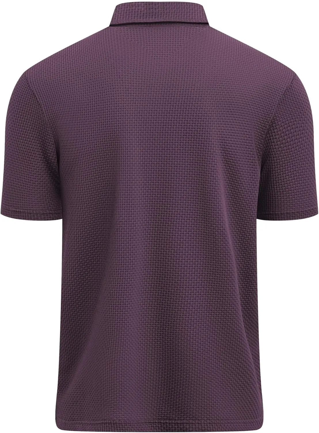 ZITY Mens Polo Shirts Short Sleeve Athletic Golf Polos Moisture Wicking Casual Polo Shirts for Men Jacquard Collared T Shirts